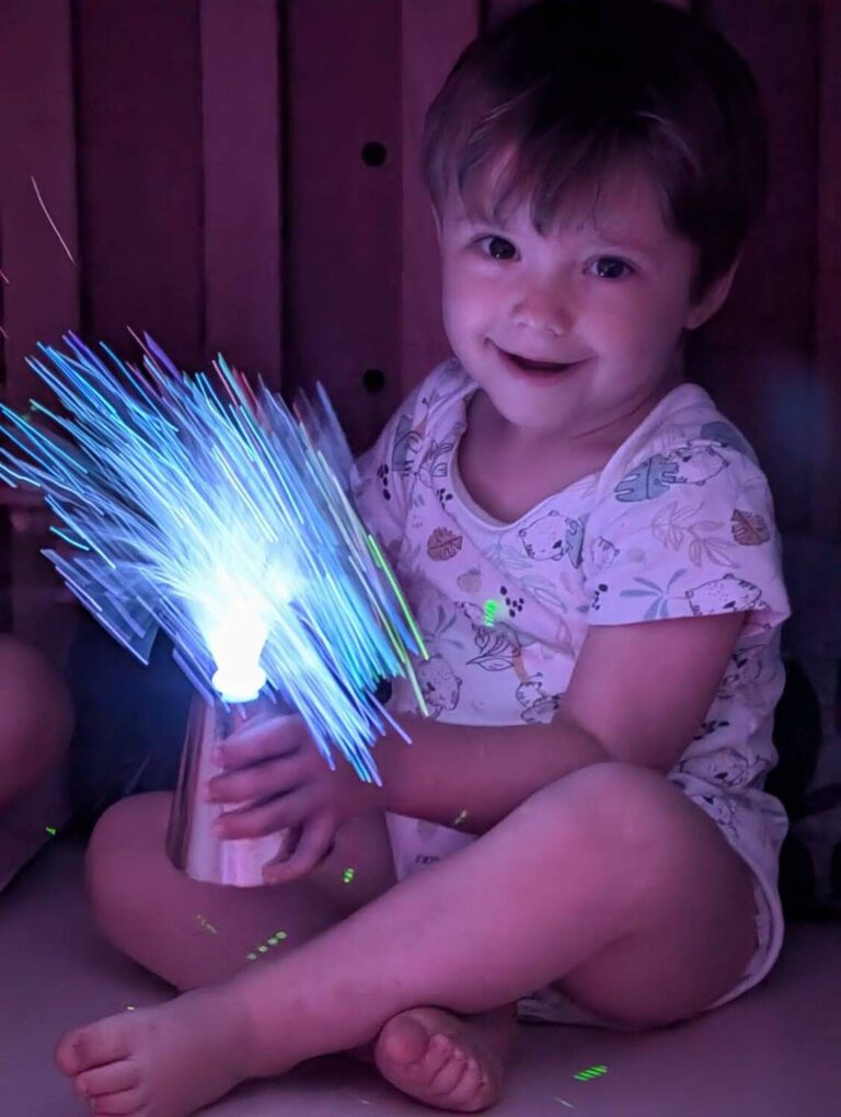PHOTO DE L'ACTIVITÉ SNOEZELEN ORGANISÉE PAR LA CRÈCHE DES MINIS